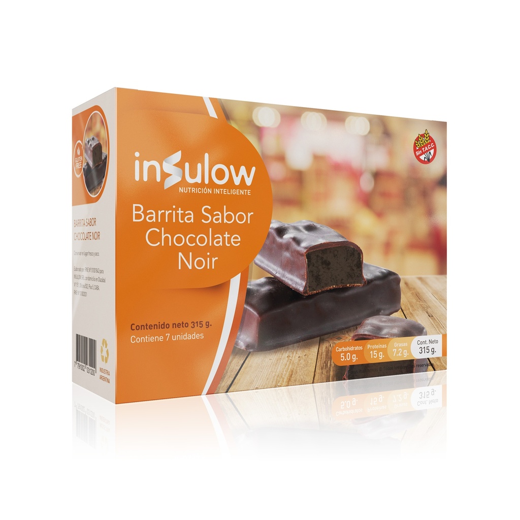 BARRA DE PROTEÍNA SABOR CHOC. NOIR INSULOW