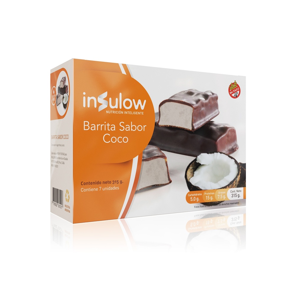 BARRA DE PROTEÍNA SABOR COCO INSULOW