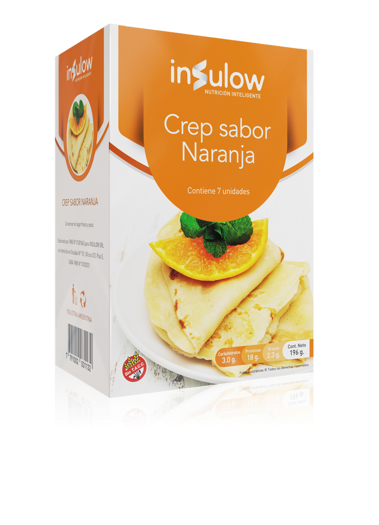 CREP DE PROTEÍNA SABOR NARANJA INSULOW