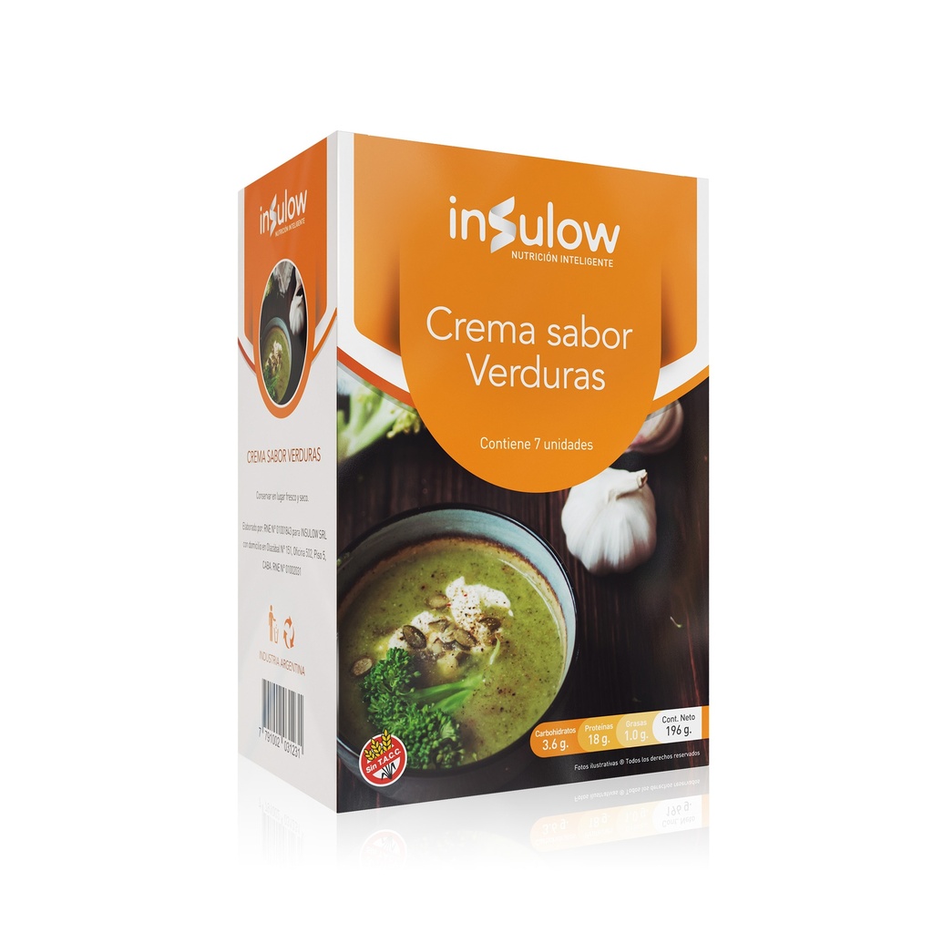 SOPA CREMA PROTEICA SABOR VERDURAS INSULOW