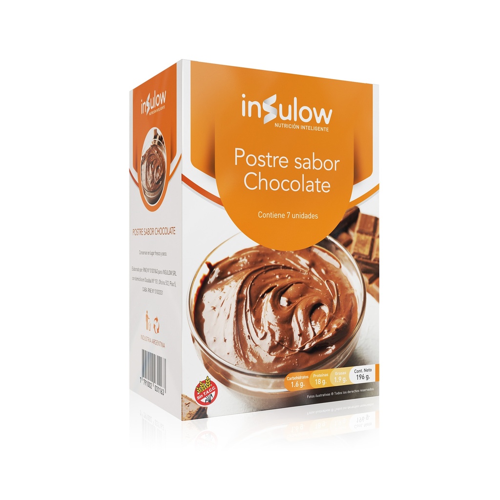 POSTRE PROTEICO SABOR CHOCOLATE INSULOW
