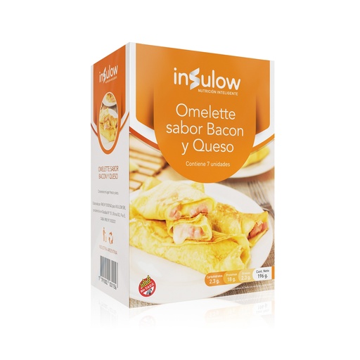 [ILOMBQ007] OMELETTE DE PROTEÍNA BACON Y QUESO INSULOW